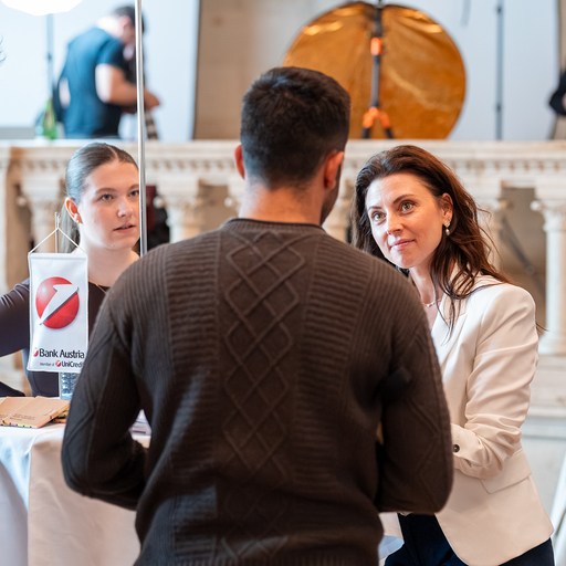 Foto Gespräch in der Q&A Area